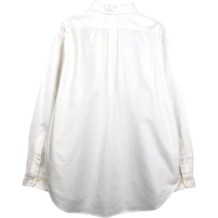 Ralph Lauren Classic Fit Long Sleeve Button Down Shirt Men's XL cotton white type Vintage Second Hand