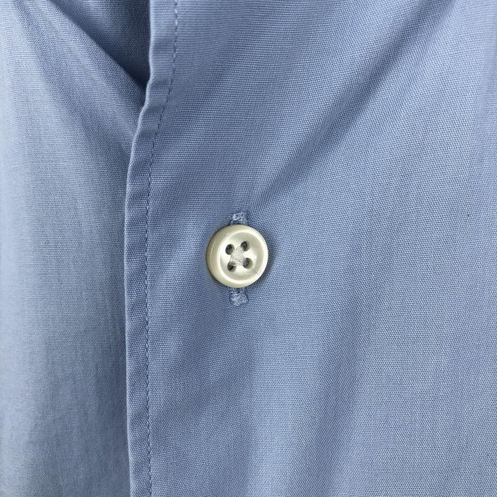 Ralph Lauren MARLOWE long-sleeved button-down shirt, men's size XL cotton Blue type light blue Vintage Second Hand