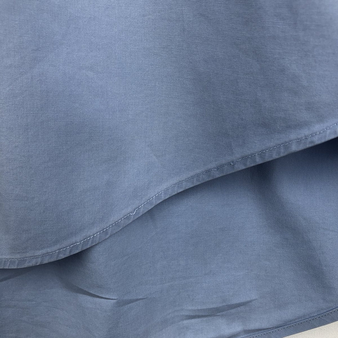 Ralph Lauren MARLOWE long-sleeved button-down shirt, men's size XL cotton Blue type light blue Vintage Second Hand