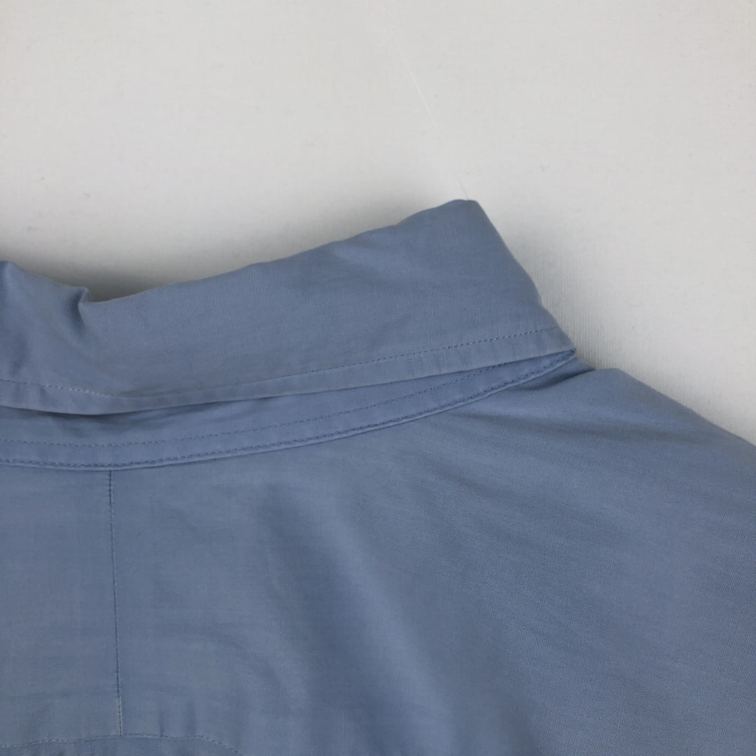 Ralph Lauren MARLOWE long-sleeved button-down shirt, men's size XL cotton Blue type light blue Vintage Second Hand
