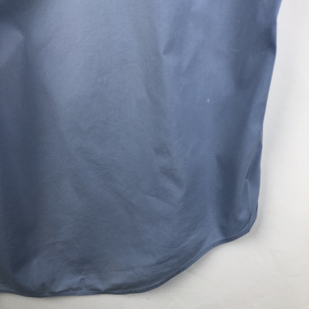 Ralph Lauren MARLOWE long-sleeved button-down shirt, men's size XL cotton Blue type light blue Vintage Second Hand