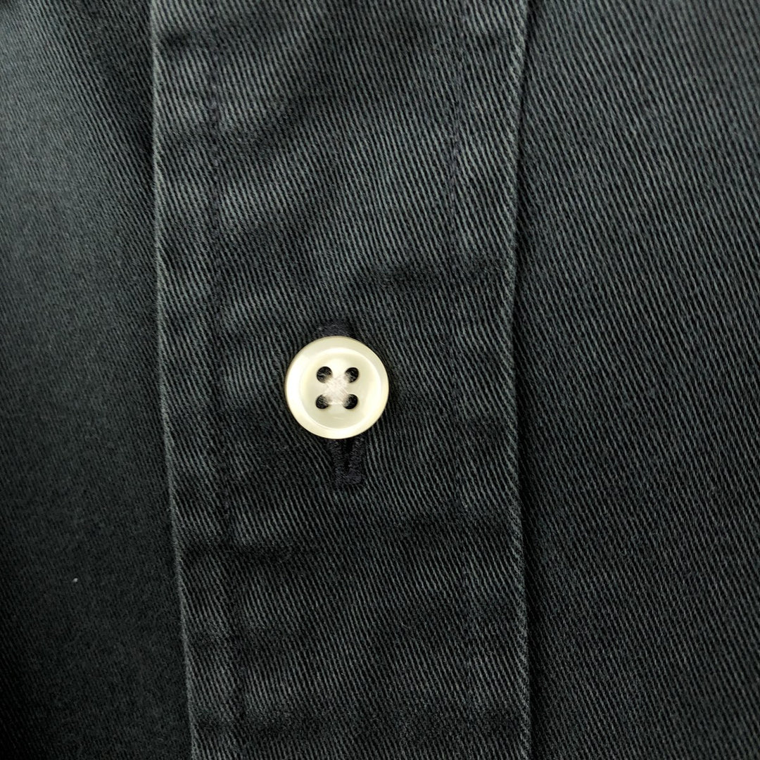 Ralph Lauren BLAKE long sleeve button down shirt, men's size XXL cotton black type Vintage Second Hand