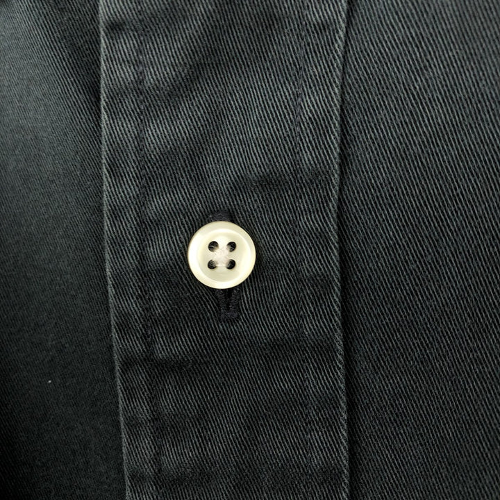 Ralph Lauren BLAKE long sleeve button down shirt, men's size XXL cotton black type Vintage Second Hand