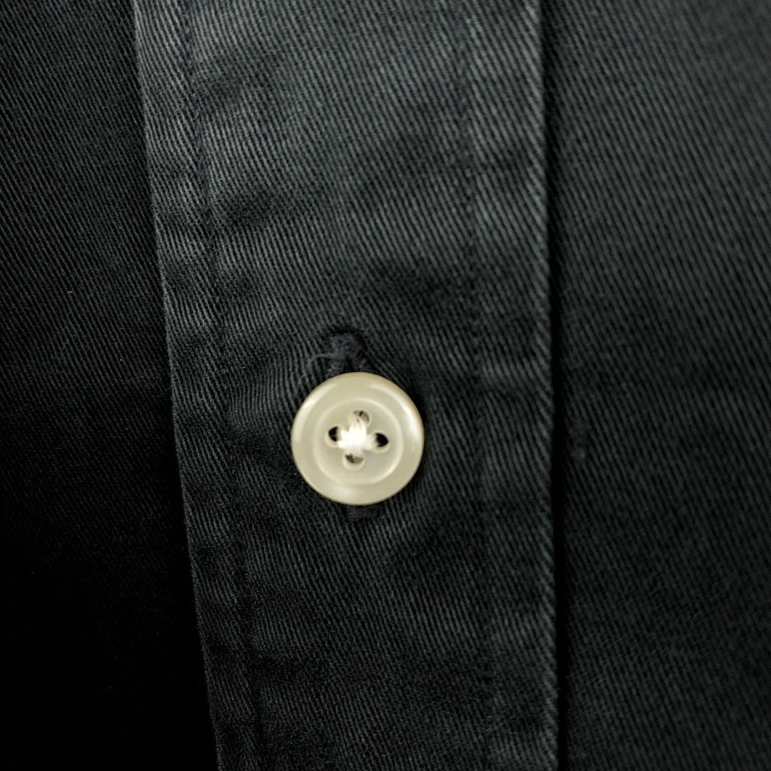 Ralph Lauren BLAKE long sleeve button down shirt, men's size XXL cotton black type Vintage Second Hand