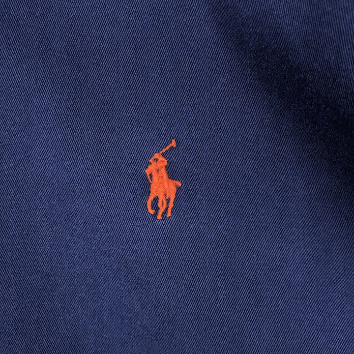 Ralph Lauren BLAKE long sleeve button down shirt, men's XL size cotton Navy blue Vintage Second Hand