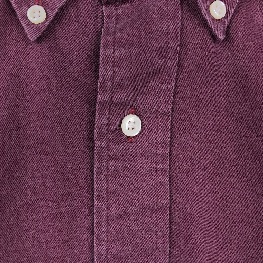 Ralph Lauren BLAKE long sleeve button down shirt, men's size L cotton wine-red Vintage Second Hand