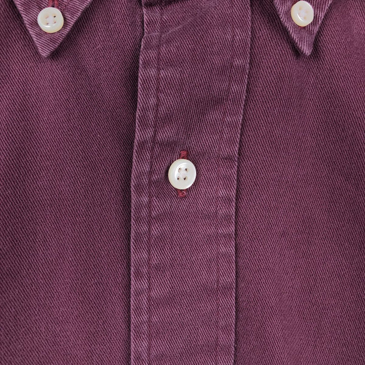 Ralph Lauren BLAKE long sleeve button down shirt, men's size L cotton wine-red Vintage Second Hand