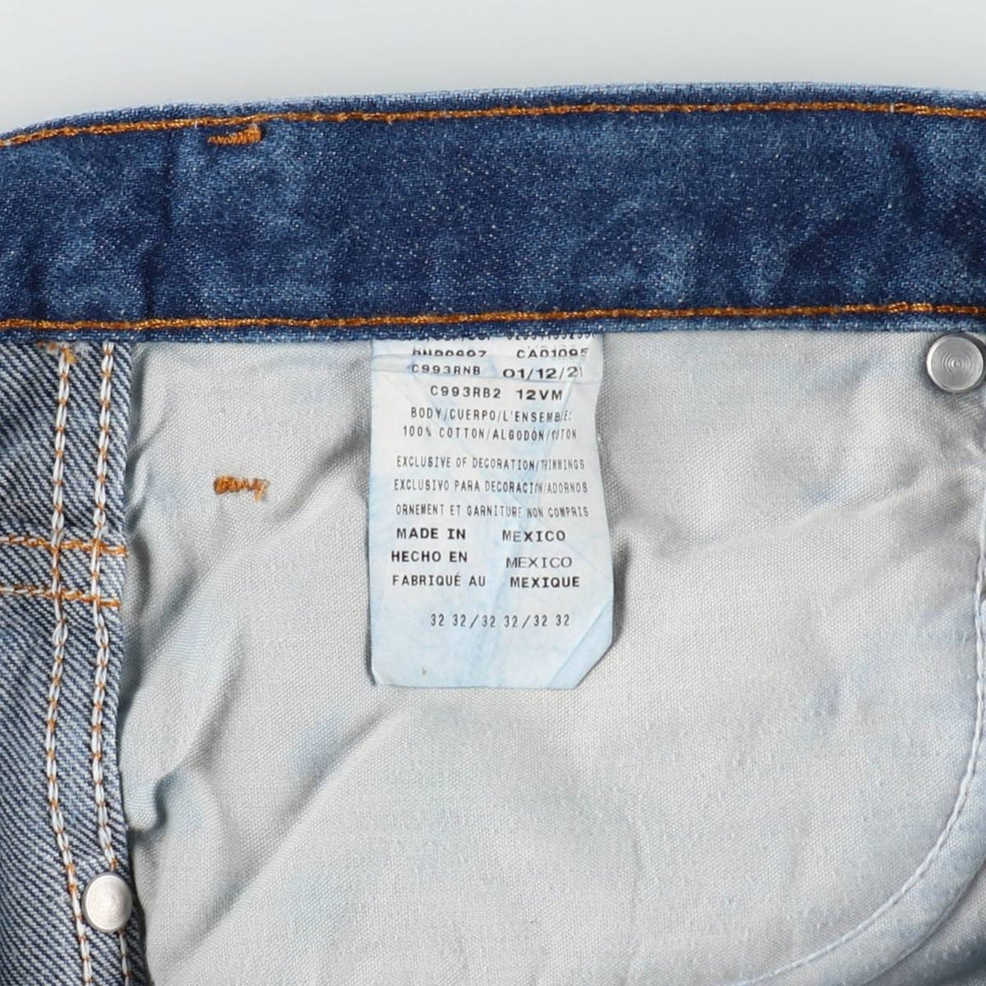 Dickies Straight Denim Pants for Men, W34 equivalent cotton blue type Vintage Second Hand