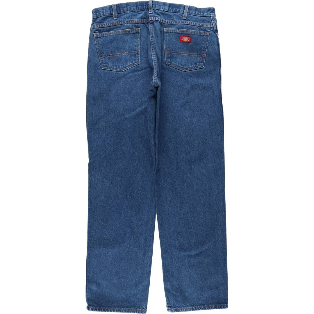 Dickies straight-leg denim pants, men's size W38 (approx.) cotton blue type Vintage Second Hand