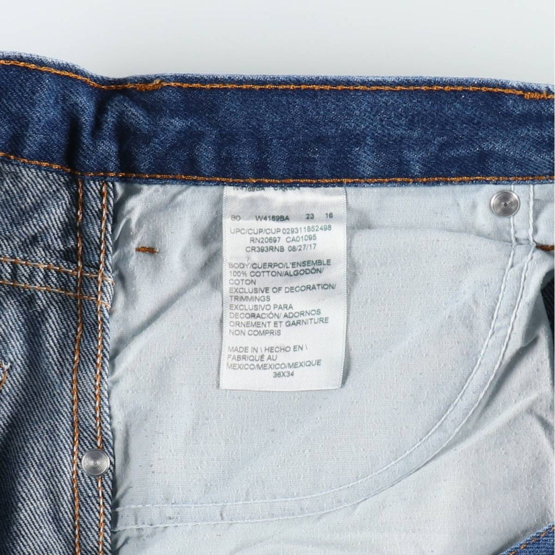 Dickies straight-leg denim pants, men's size W38 (approx.) cotton blue type Vintage Second Hand