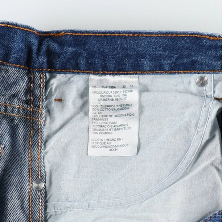Dickies straight-leg denim pants, men's size W38 (approx.) cotton blue type Vintage Second Hand
