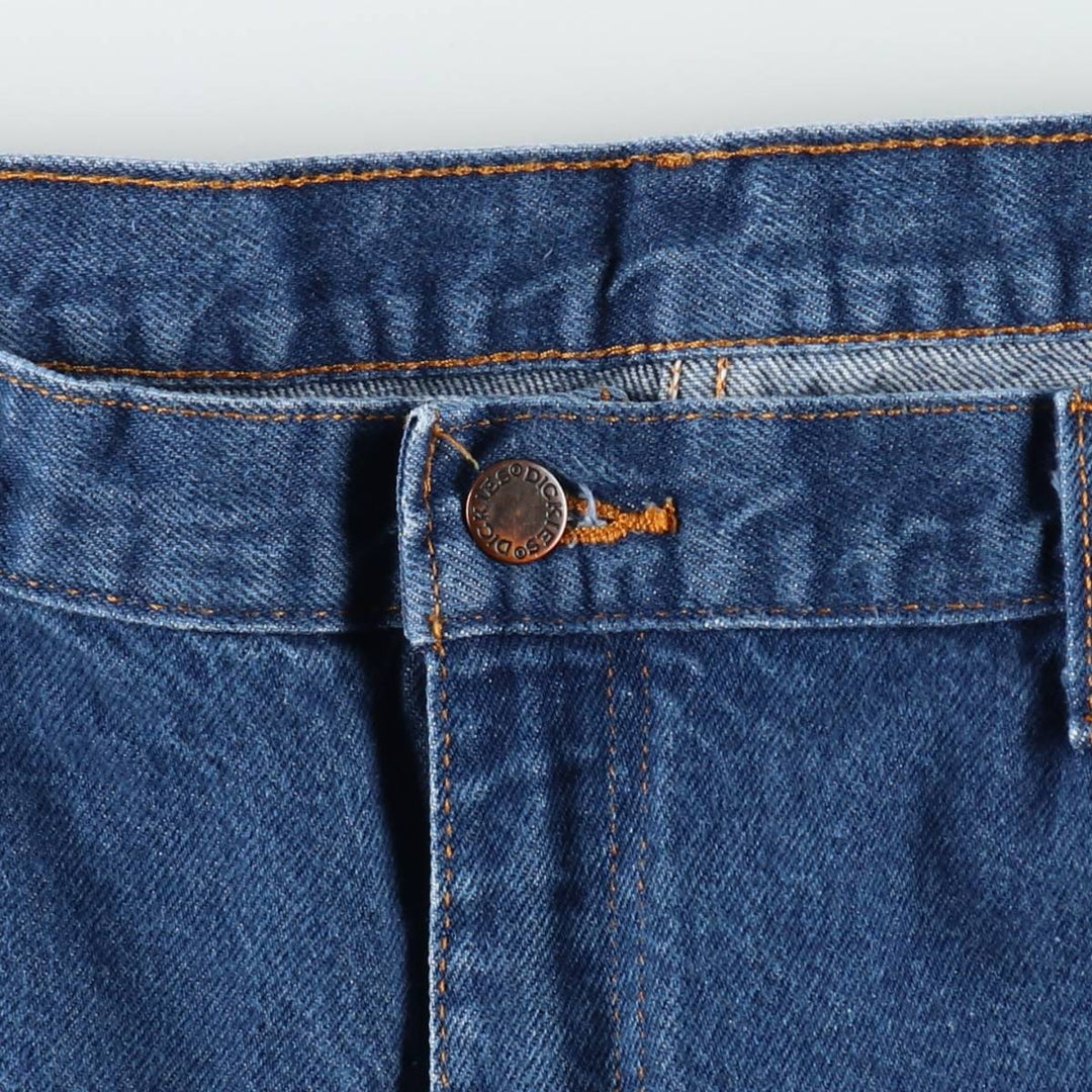 Dickies straight-leg denim pants, men's size W38 (approx.) cotton blue type Vintage Second Hand