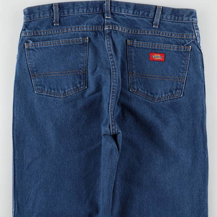 Dickies straight-leg denim pants, men's size W38 (approx.) cotton blue type Vintage Second Hand