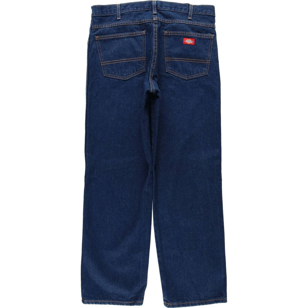 Dickies Regular Fit Straight Denim Pants, Men's, Size W35 cotton navy blue type Vintage Second Hand