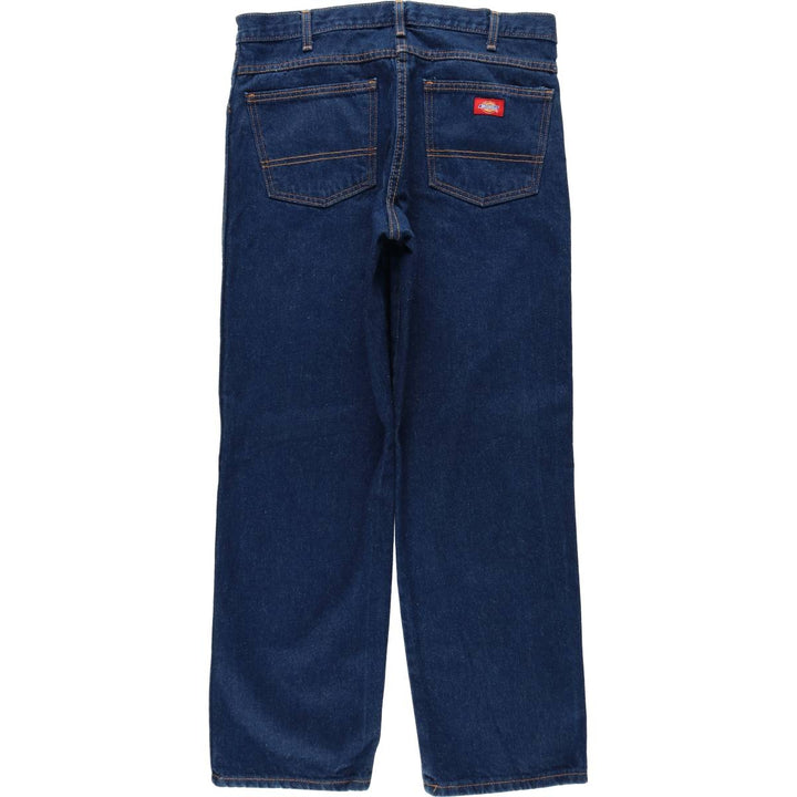 Dickies Regular Fit Straight Denim Pants, Men's, Size W35 cotton navy blue type Vintage Second Hand