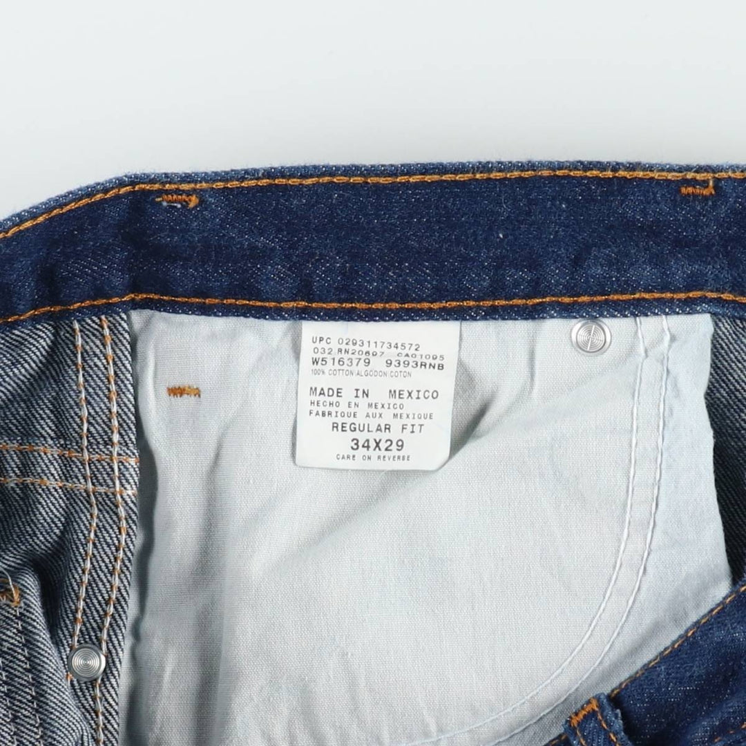 Dickies Regular Fit Straight Denim Pants, Men's, Size W35 cotton navy blue type Vintage Second Hand