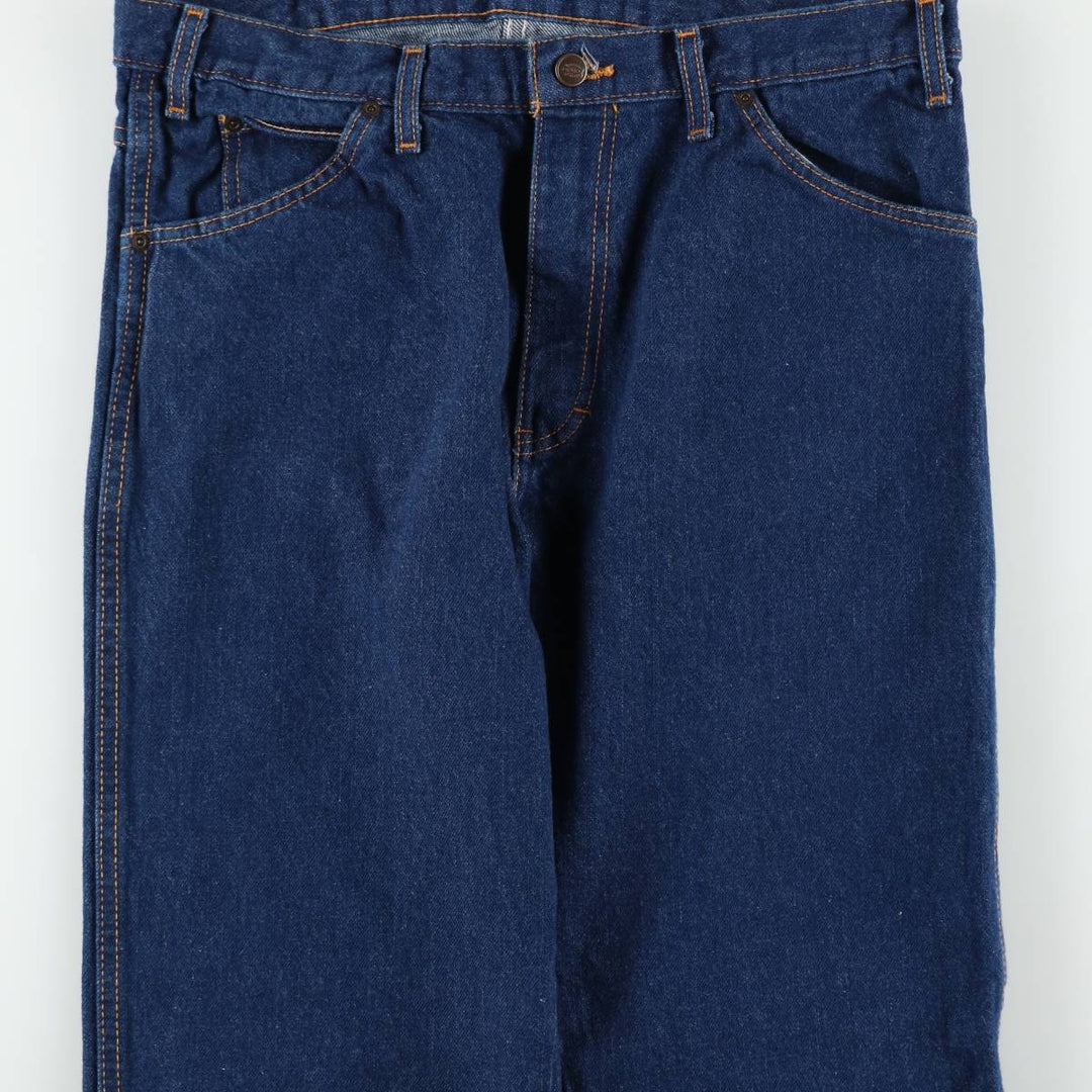 Dickies Regular Fit Straight Denim Pants, Men's, Size W35 cotton navy blue type Vintage Second Hand
