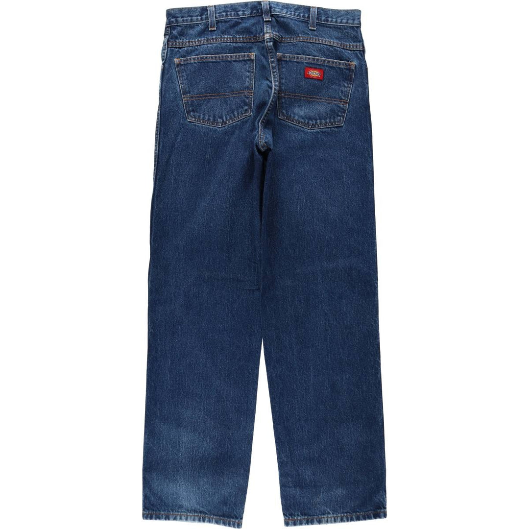 Dickies Straight Denim Pants for Men, W35 cotton navy blue type Vintage Second Hand