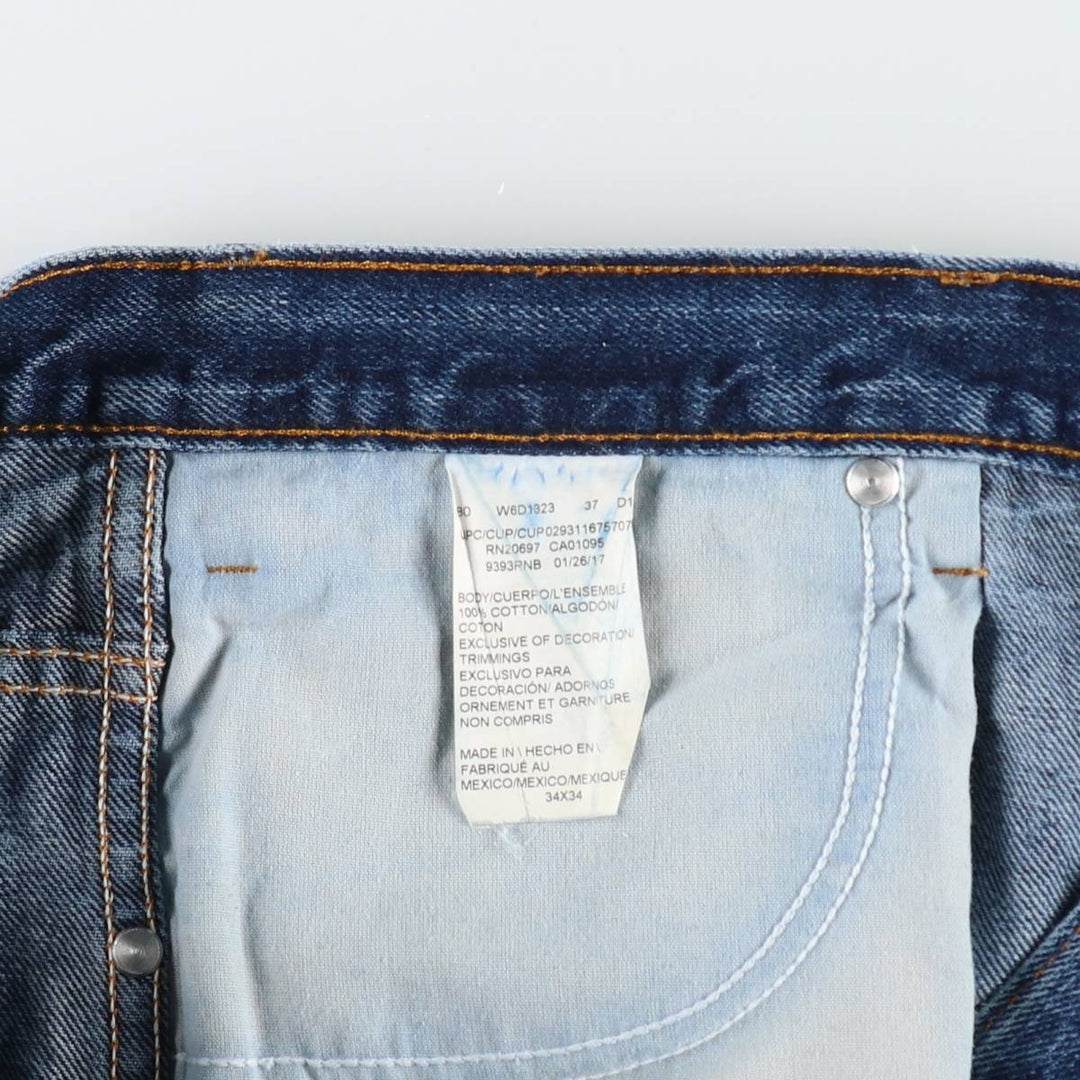 Dickies Straight Denim Pants for Men, W35 cotton navy blue type Vintage Second Hand