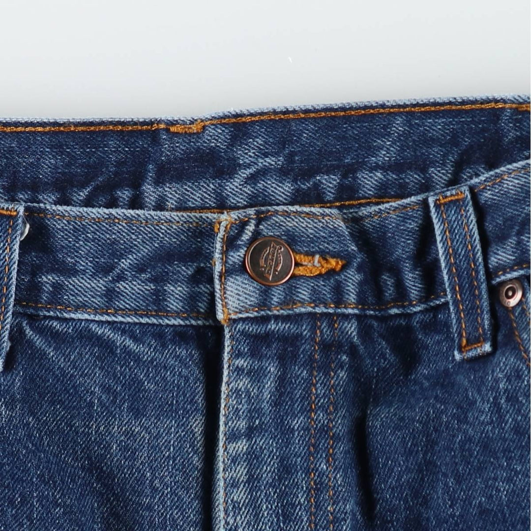 Dickies Straight Denim Pants for Men, W35 cotton navy blue type Vintage Second Hand