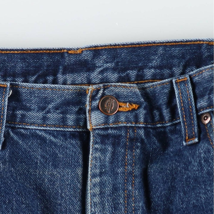 Dickies Straight Denim Pants for Men, W35 cotton navy blue type Vintage Second Hand