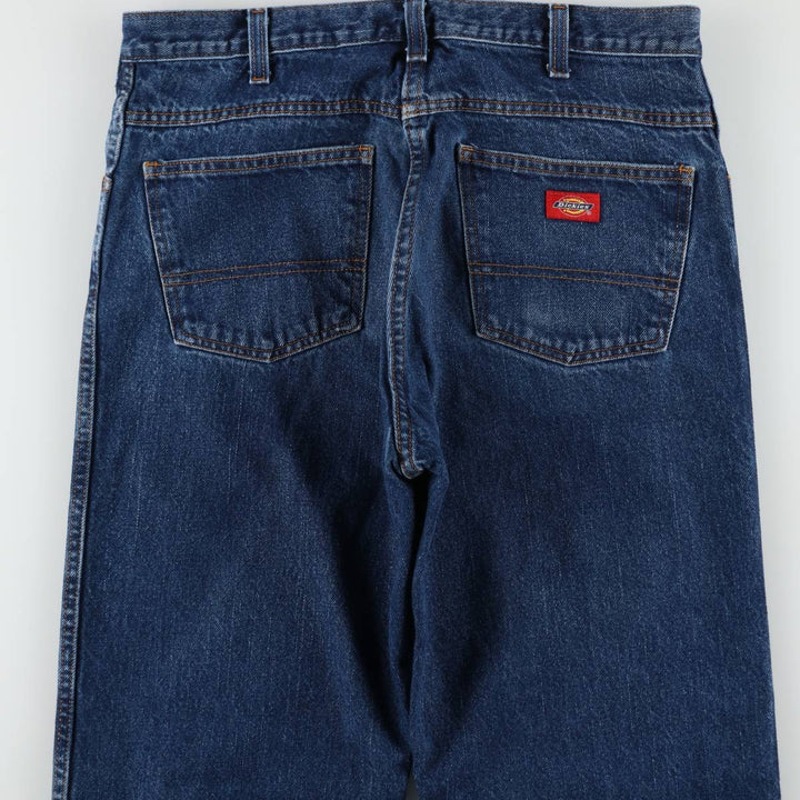 Dickies Straight Denim Pants for Men, W35 cotton navy blue type Vintage Second Hand