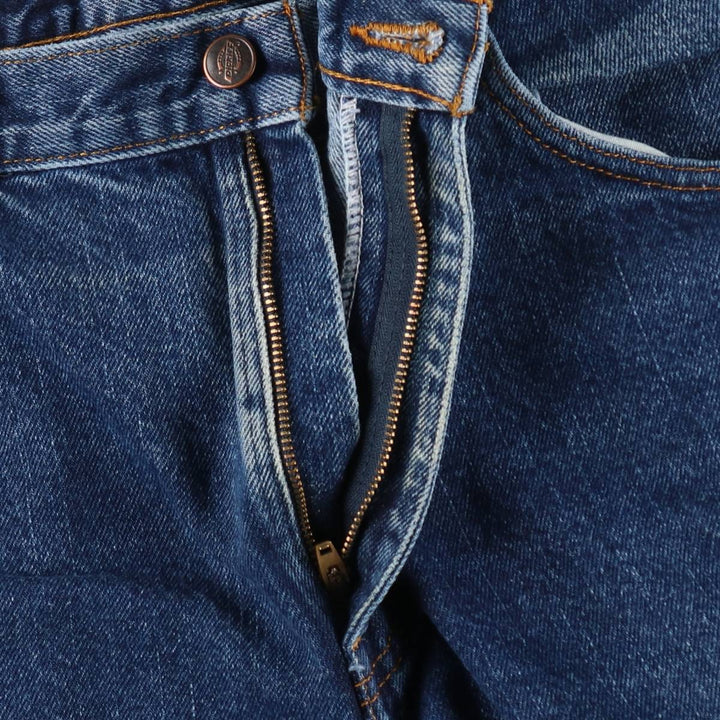 Dickies Straight Denim Pants for Men, W35 cotton navy blue type Vintage Second Hand