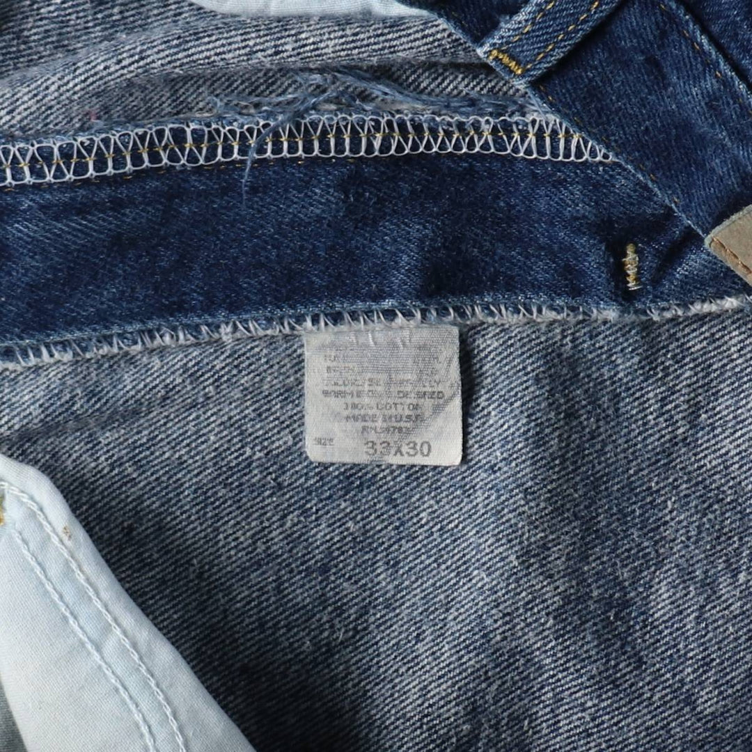 ~90'S Lee 200 Straight Denim Pants, Made in USA, Men's W31 (approx.), Vintage cotton navy blue type Vintage Second Hand
