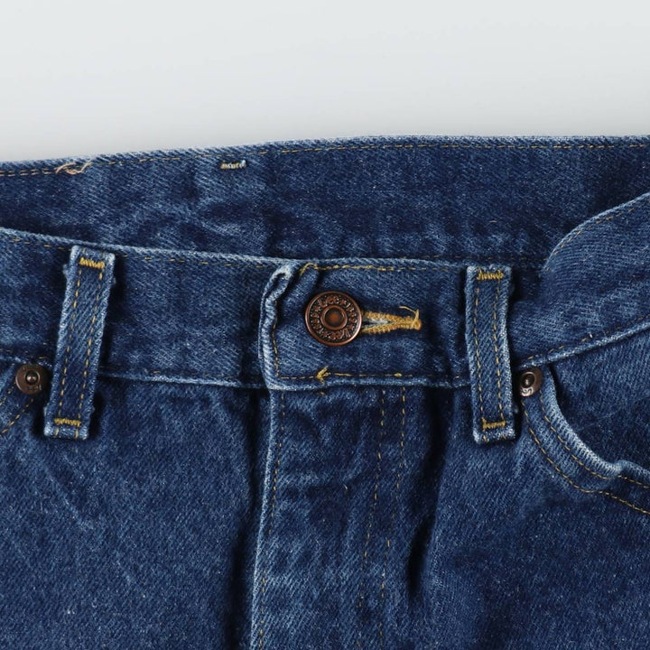 ~90'S Lee 200 Straight Denim Pants, Made in USA, Men's W31 (approx.), Vintage cotton navy blue type Vintage Second Hand