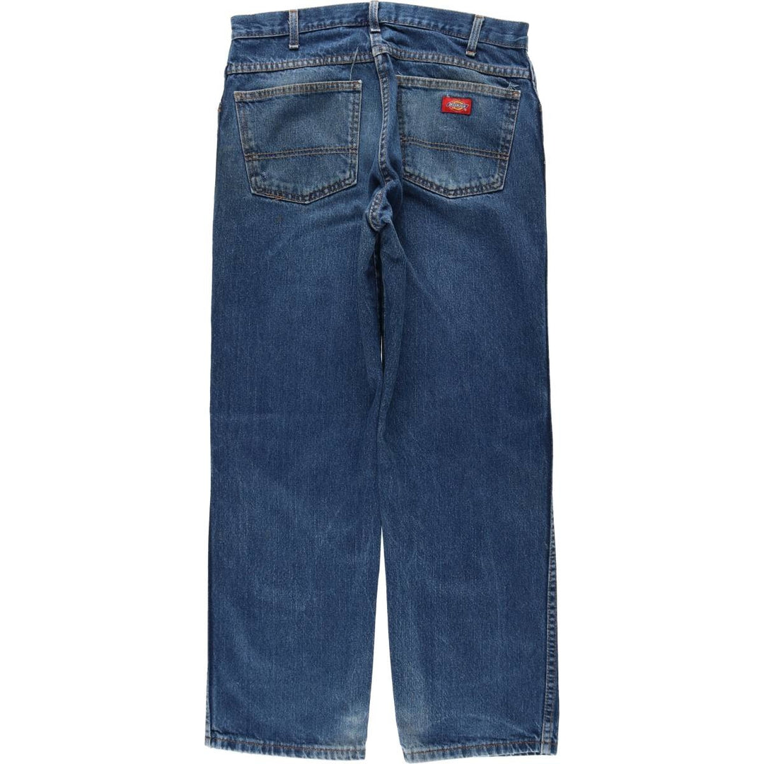 Dickies Straight Denim Pants for Men, W33 equivalent cotton blue type Vintage Second Hand