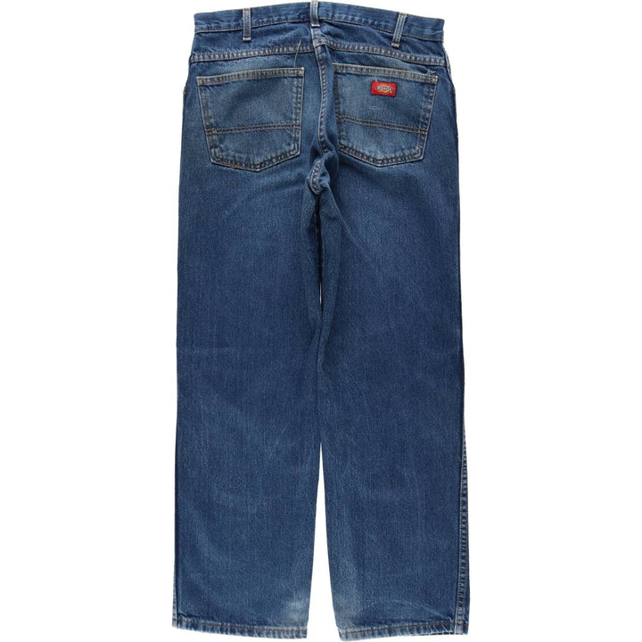 Dickies Straight Denim Pants for Men, W33 equivalent cotton blue type Vintage Second Hand
