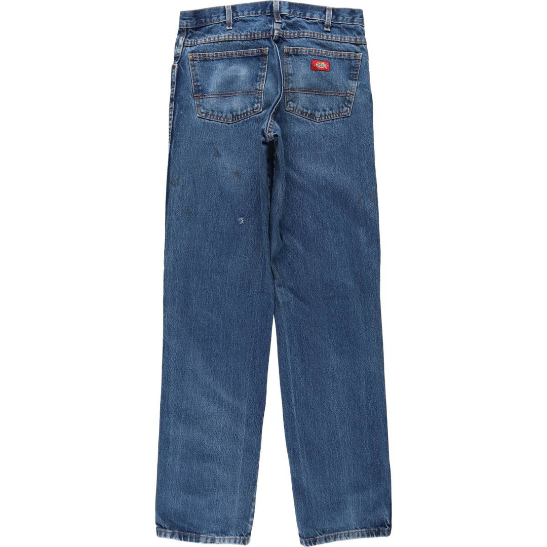 Dickies Straight Denim Pants for Men, W33 equivalent unclear blue type Vintage Second Hand