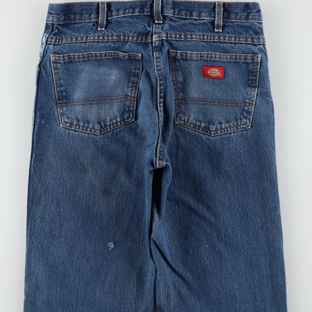 Dickies Straight Denim Pants for Men, W33 equivalent unclear blue type Vintage Second Hand