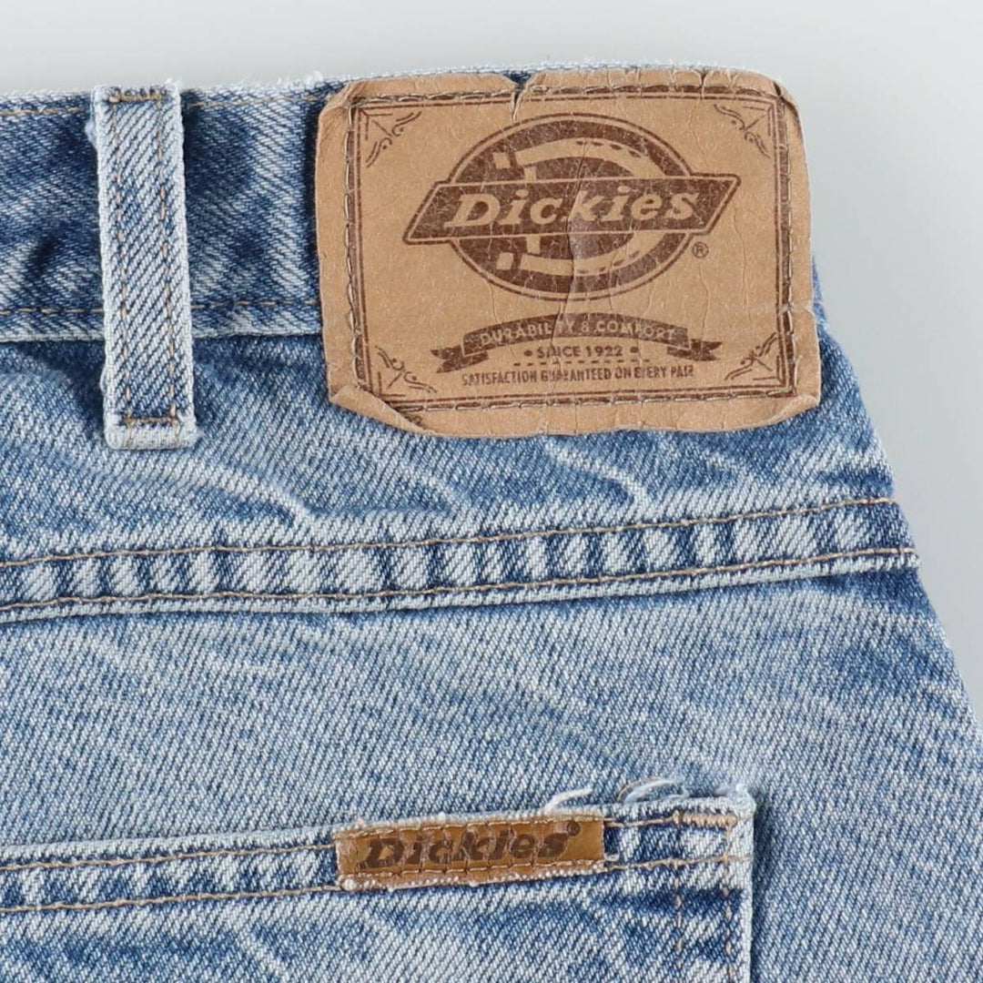 Dickies tapered denim pants for men, equivalent to W35 unclear Blue type light blue Vintage Second Hand