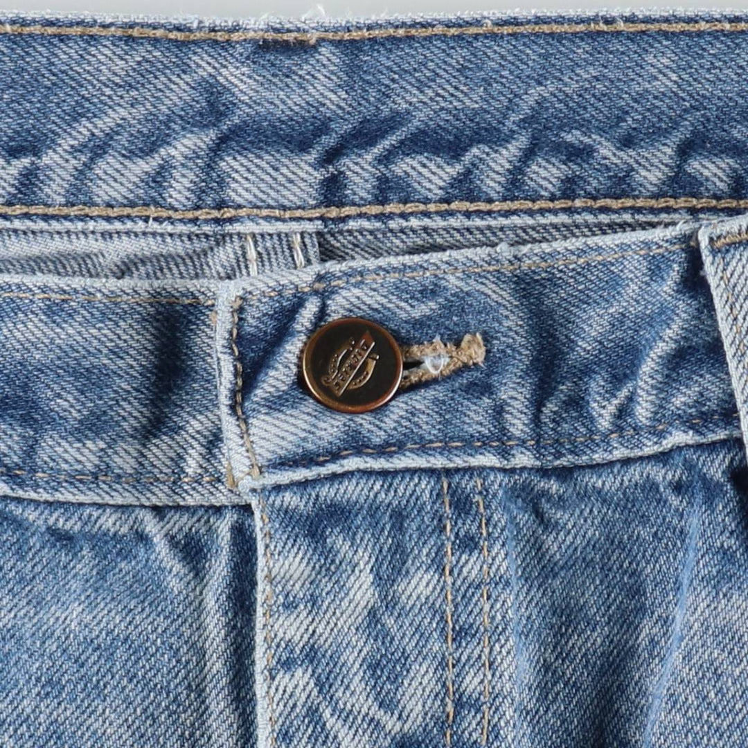 Dickies tapered denim pants for men, equivalent to W35 unclear Blue type light blue Vintage Second Hand