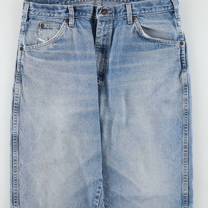 Dickies tapered denim pants for men, equivalent to W35 unclear Blue type light blue Vintage Second Hand