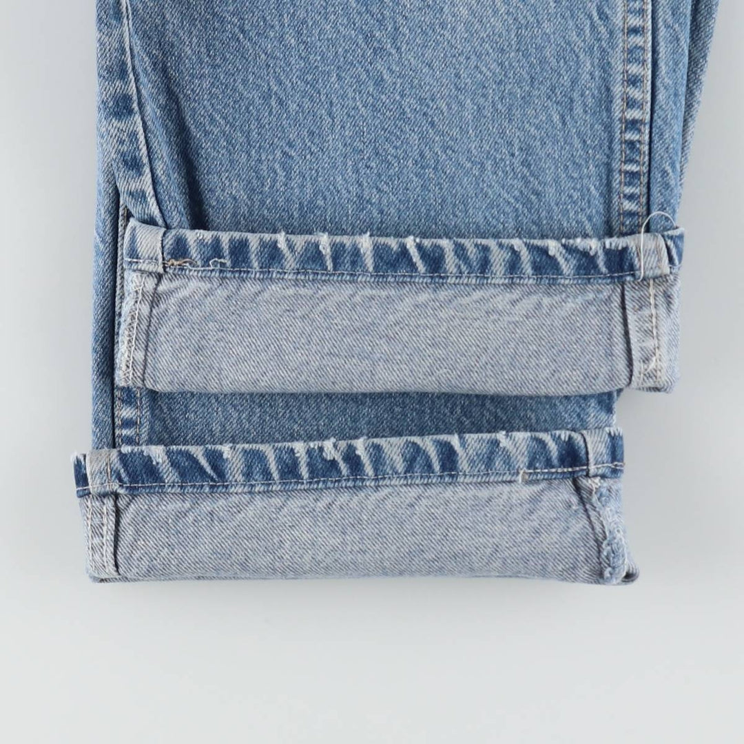 Dickies tapered denim pants for men, equivalent to W35 unclear Blue type light blue Vintage Second Hand