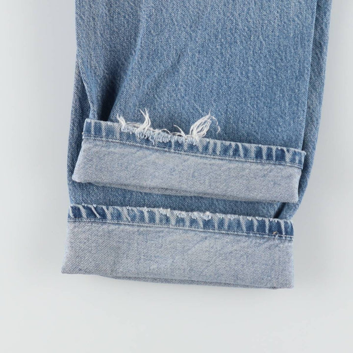 Dickies tapered denim pants for men, equivalent to W35 unclear Blue type light blue Vintage Second Hand