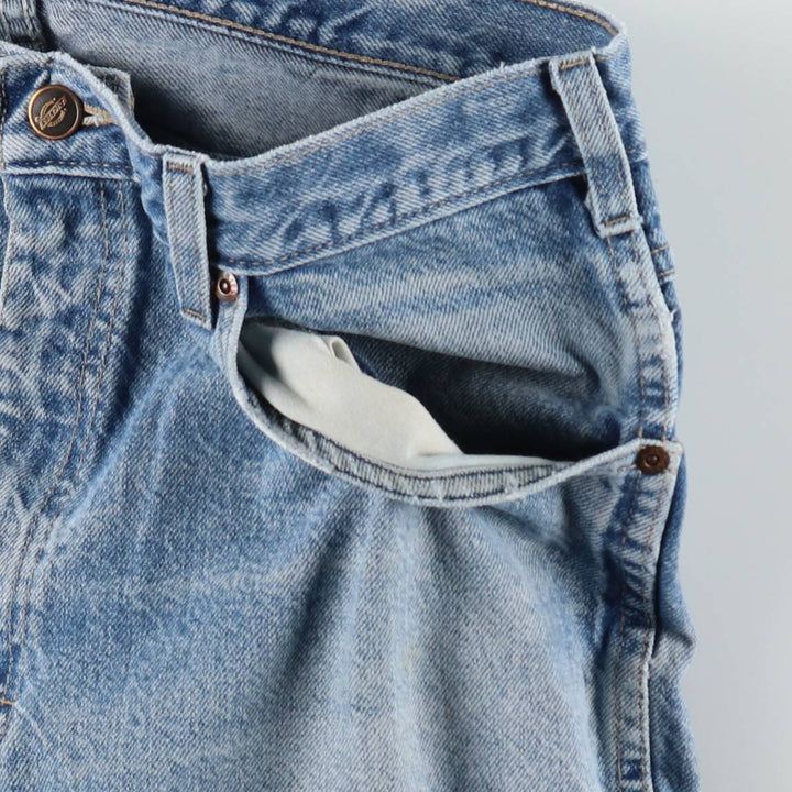 Dickies tapered denim pants for men, equivalent to W35 unclear Blue type light blue Vintage Second Hand