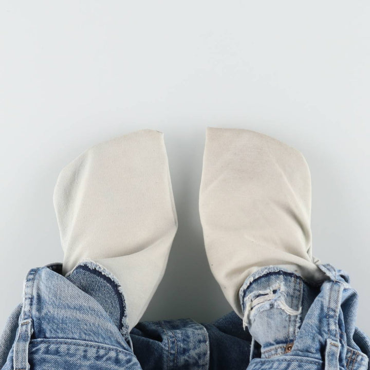Dickies tapered denim pants for men, equivalent to W35 unclear Blue type light blue Vintage Second Hand
