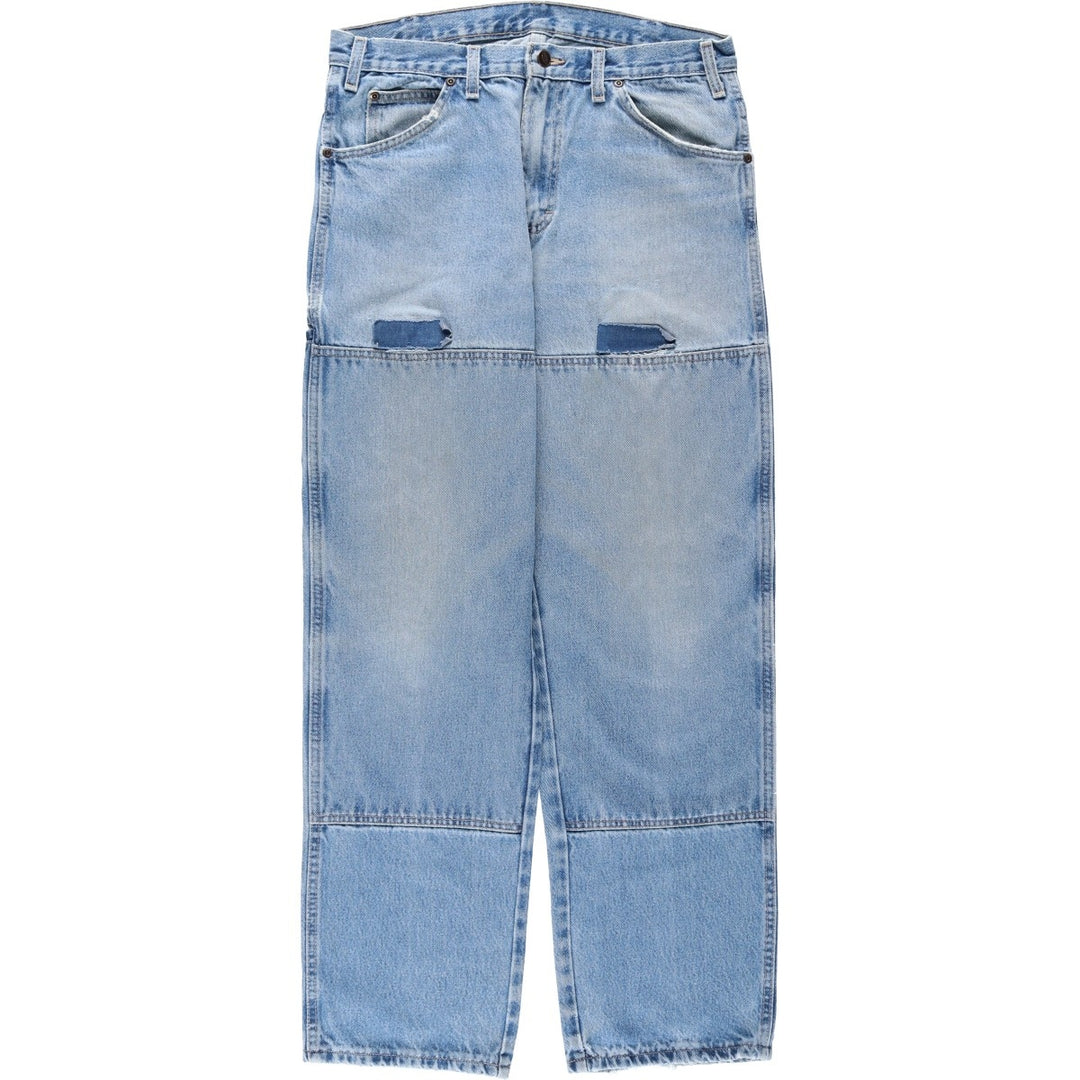Dickies Relaxed Fit Double Knee Denim Pants, Men's Size W32 (approx.) cotton blue type Vintage Second Hand