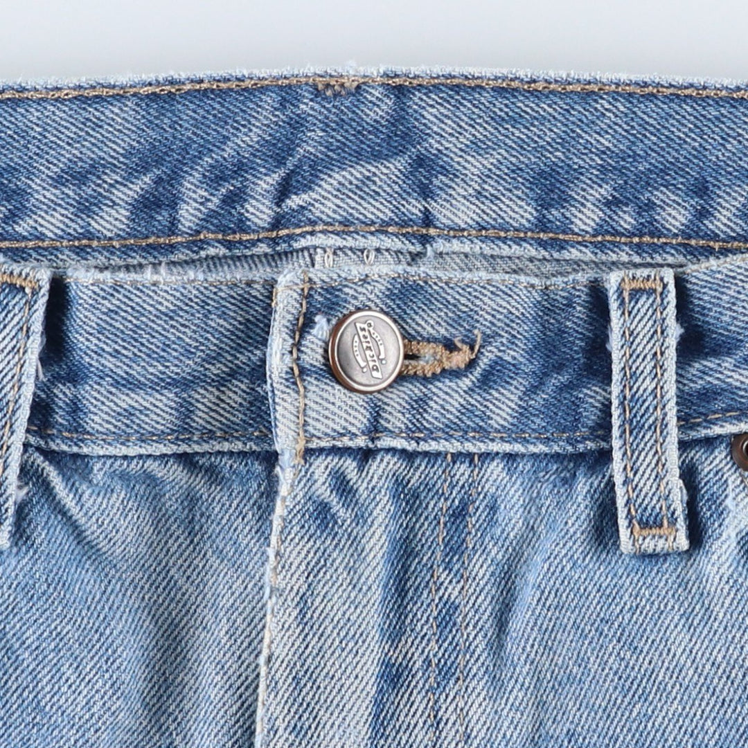 Dickies Relaxed Fit Double Knee Denim Pants, Men's Size W32 (approx.) cotton blue type Vintage Second Hand
