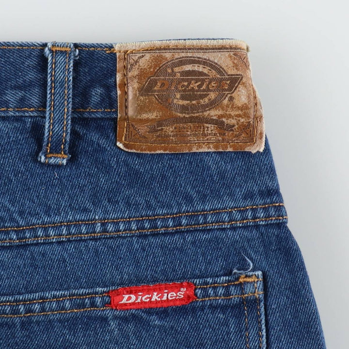 Dickies tapered denim pants for men, equivalent to W33 cotton navy blue type Vintage Second Hand