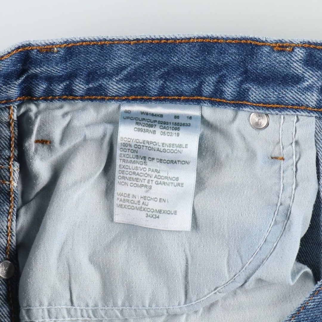 Dickies Straight Denim Pants for Men, W34 equivalent cotton blue type Vintage Second Hand