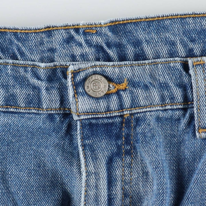 Ralph Lauren POLO JEANS COMPANY LOOSE FIT Straight Denim Pants, Men's W37 (approx.) cotton blue type Vintage Second Hand