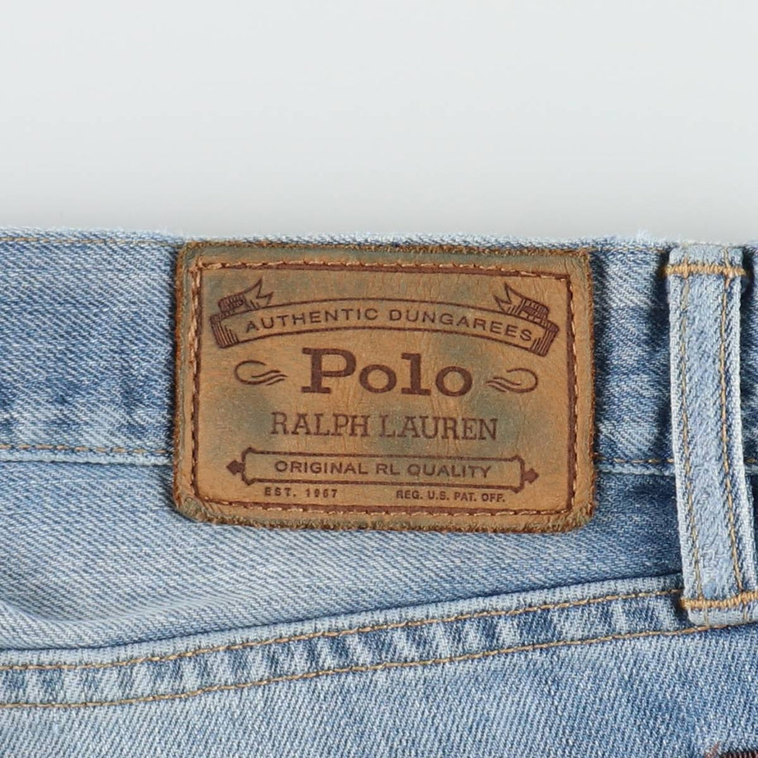 Ralph Lauren Polo Ralph Lauren Straight Denim Pants, Men's Size W38 (approx.) cotton blue type Vintage Second Hand
