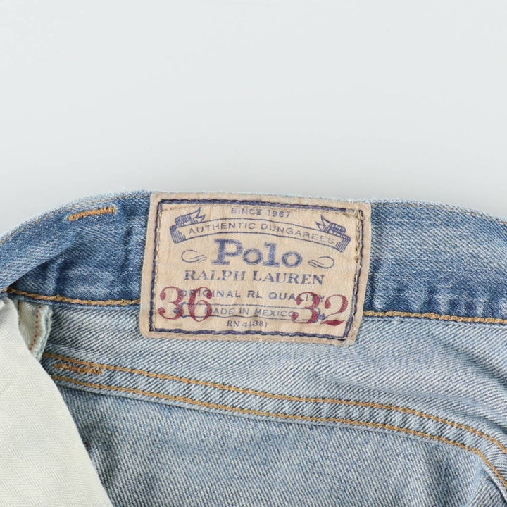 Ralph Lauren Polo Ralph Lauren Straight Denim Pants, Men's Size W38 (approx.) cotton blue type Vintage Second Hand