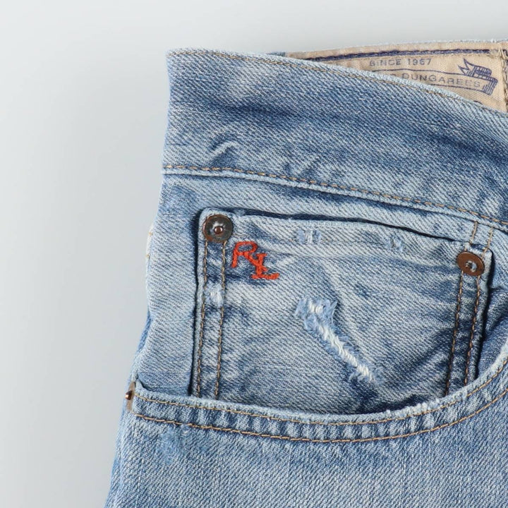 Ralph Lauren Polo Ralph Lauren Straight Denim Pants, Men's Size W38 (approx.) cotton blue type Vintage Second Hand
