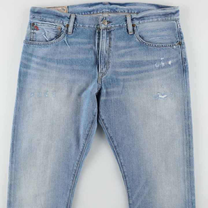 Ralph Lauren Polo Ralph Lauren Straight Denim Pants, Men's Size W38 (approx.) cotton blue type Vintage Second Hand