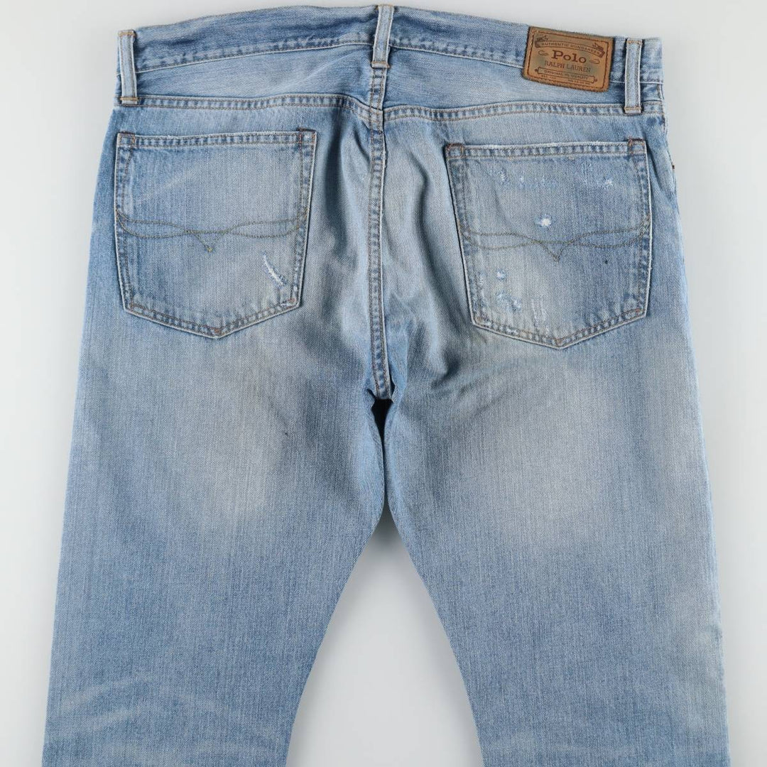 Ralph Lauren Polo Ralph Lauren Straight Denim Pants, Men's Size W38 (approx.) cotton blue type Vintage Second Hand